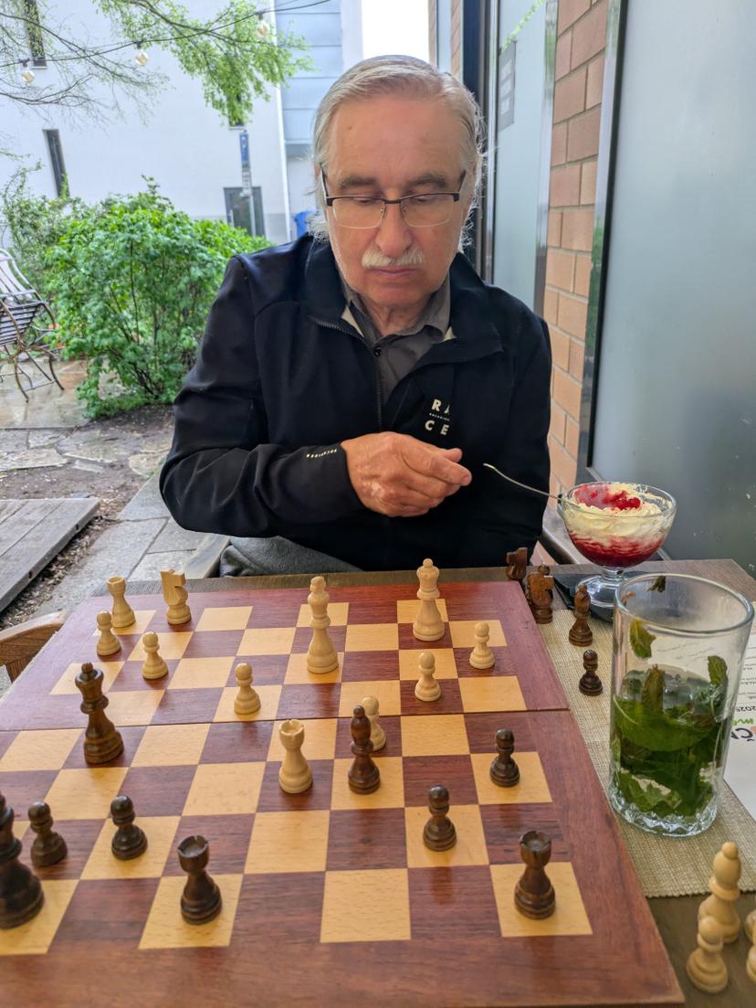 Father-in-law playing chess